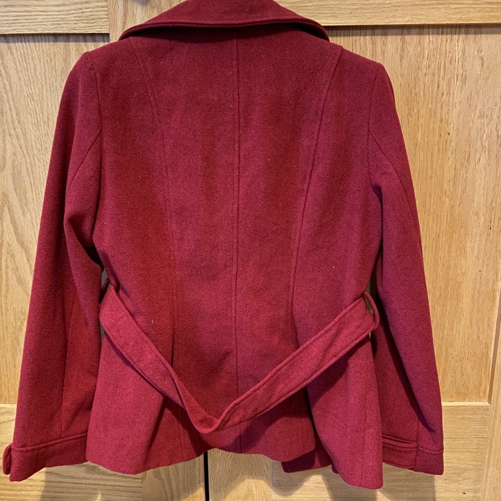 Red Pea Coat - Picture 2 of 7